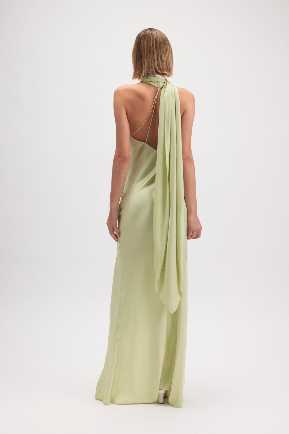 Emiliana - sage - Cindel vestidos maxi, midi, mini, para toda ocasion, largos, de fiesta, de boda