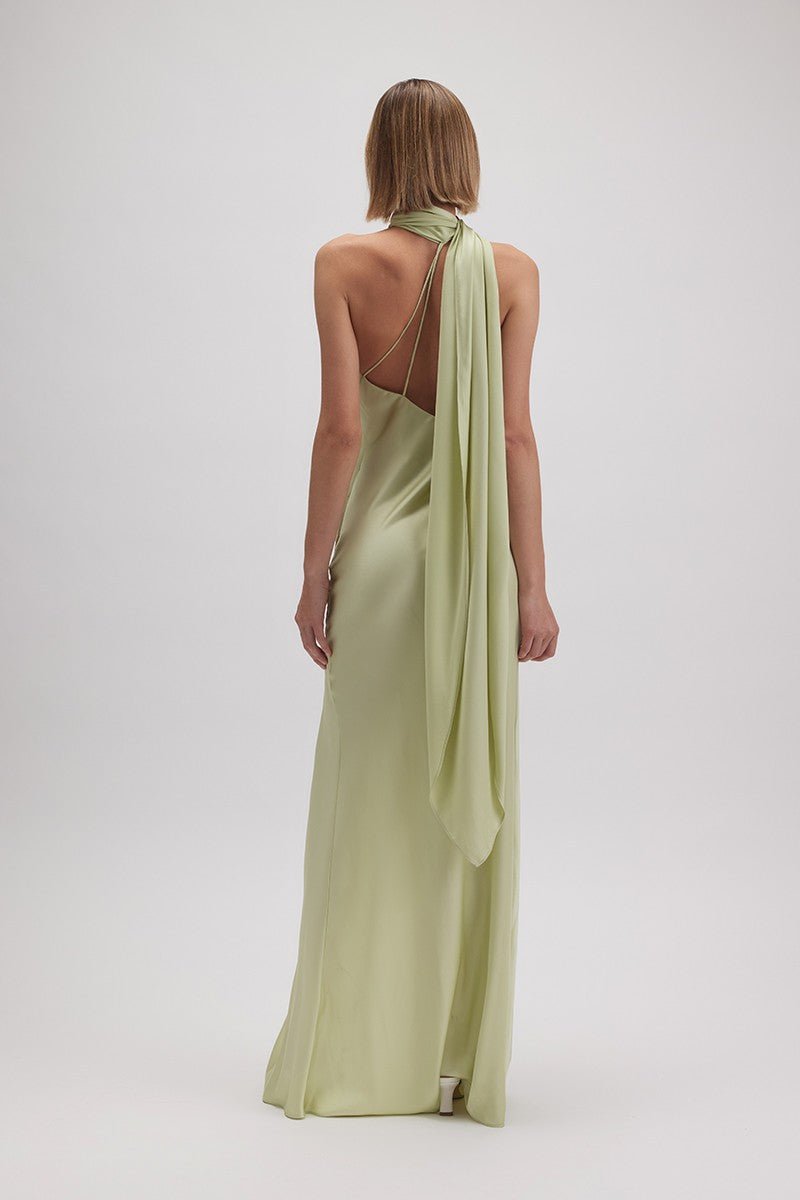 Emiliana - sage - Cindel vestidos maxi, midi, mini, para toda ocasion, largos, de fiesta, de boda