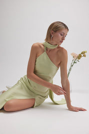 Emiliana - sage - Cindel vestidos maxi, midi, mini, para toda ocasion, largos, de fiesta, de boda