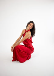 Erin - rojo vivo - Cindel vestidos maxi, midi, mini, para toda ocasion, largos, de fiesta, de boda