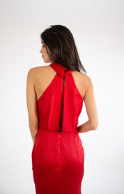 Erin - rojo vivo - Cindel vestidos maxi, midi, mini, para toda ocasion, largos, de fiesta, de boda