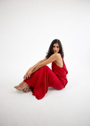 Erin - rojo vivo - Cindel vestidos maxi, midi, mini, para toda ocasion, largos, de fiesta, de boda