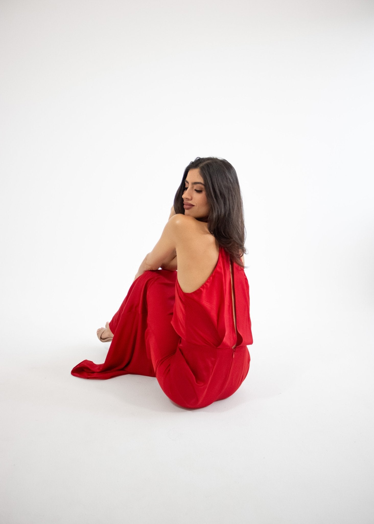 Erin - rojo vivo - Cindel vestidos maxi, midi, mini, para toda ocasion, largos, de fiesta, de boda