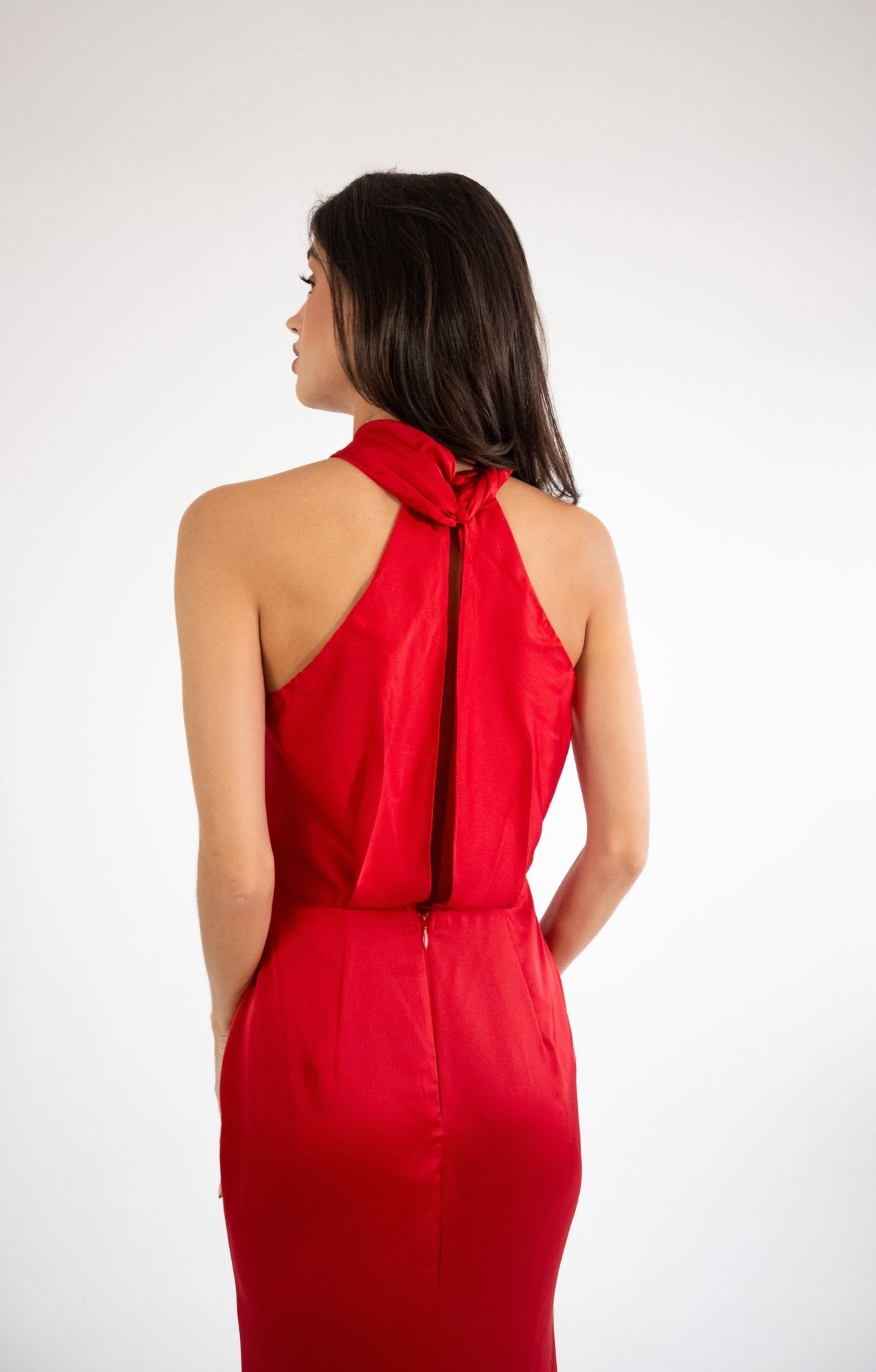 Erin - rojo vivo - Cindel vestidos maxi, midi, mini, para toda ocasion, largos, de fiesta, de boda