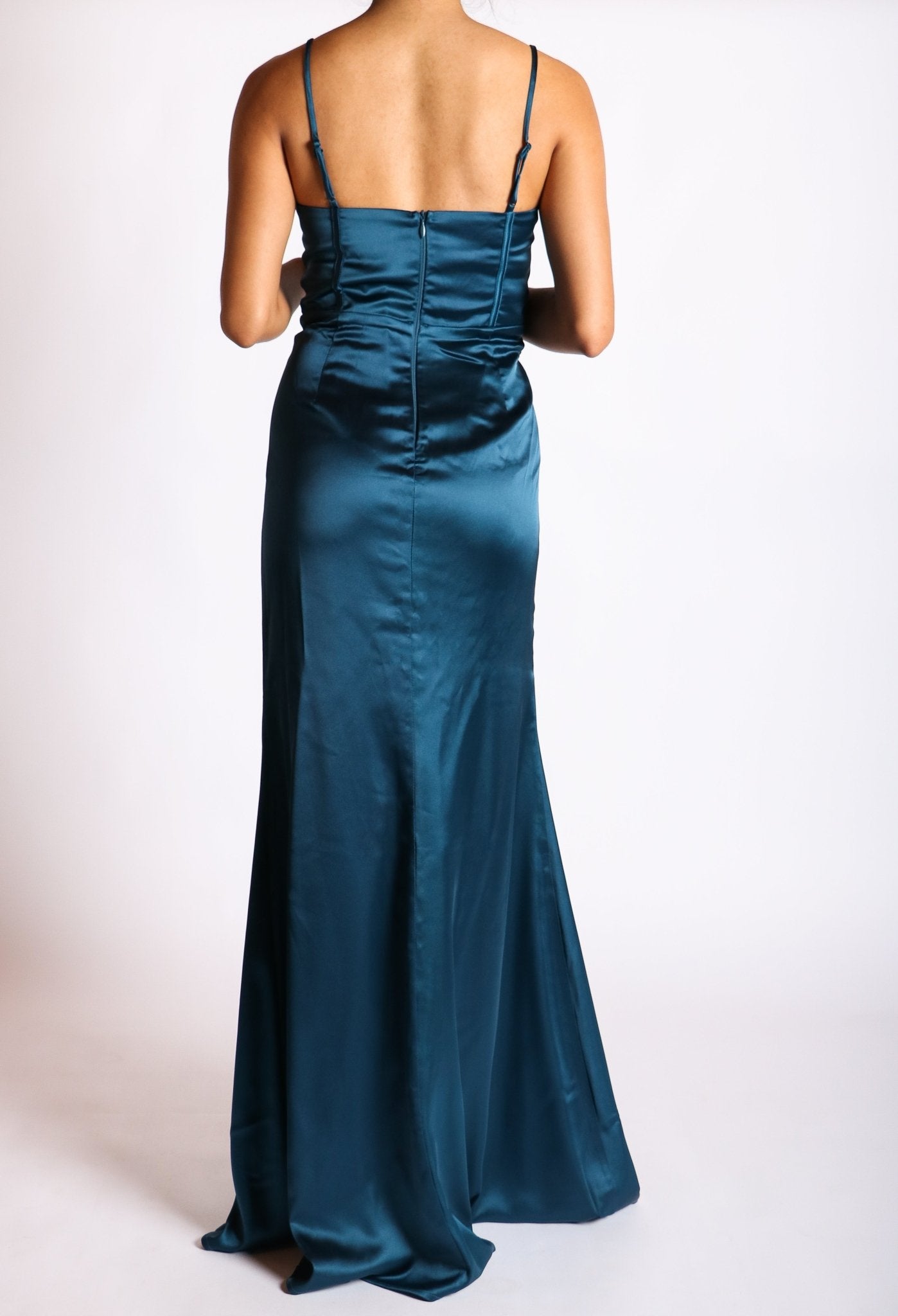 Evelyn - azul - Cindel vestidos maxi, midi, mini, para toda ocasion, largos, de fiesta, de boda