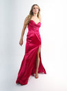 Evelyn - rosa fuchsia - Cindel vestidos maxi, midi, mini, para toda ocasion, largos, de fiesta, de boda