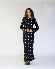 Georgie polka - negro - Cindel vestidos maxi, midi, mini, para toda ocasion, largos, de fiesta, de boda