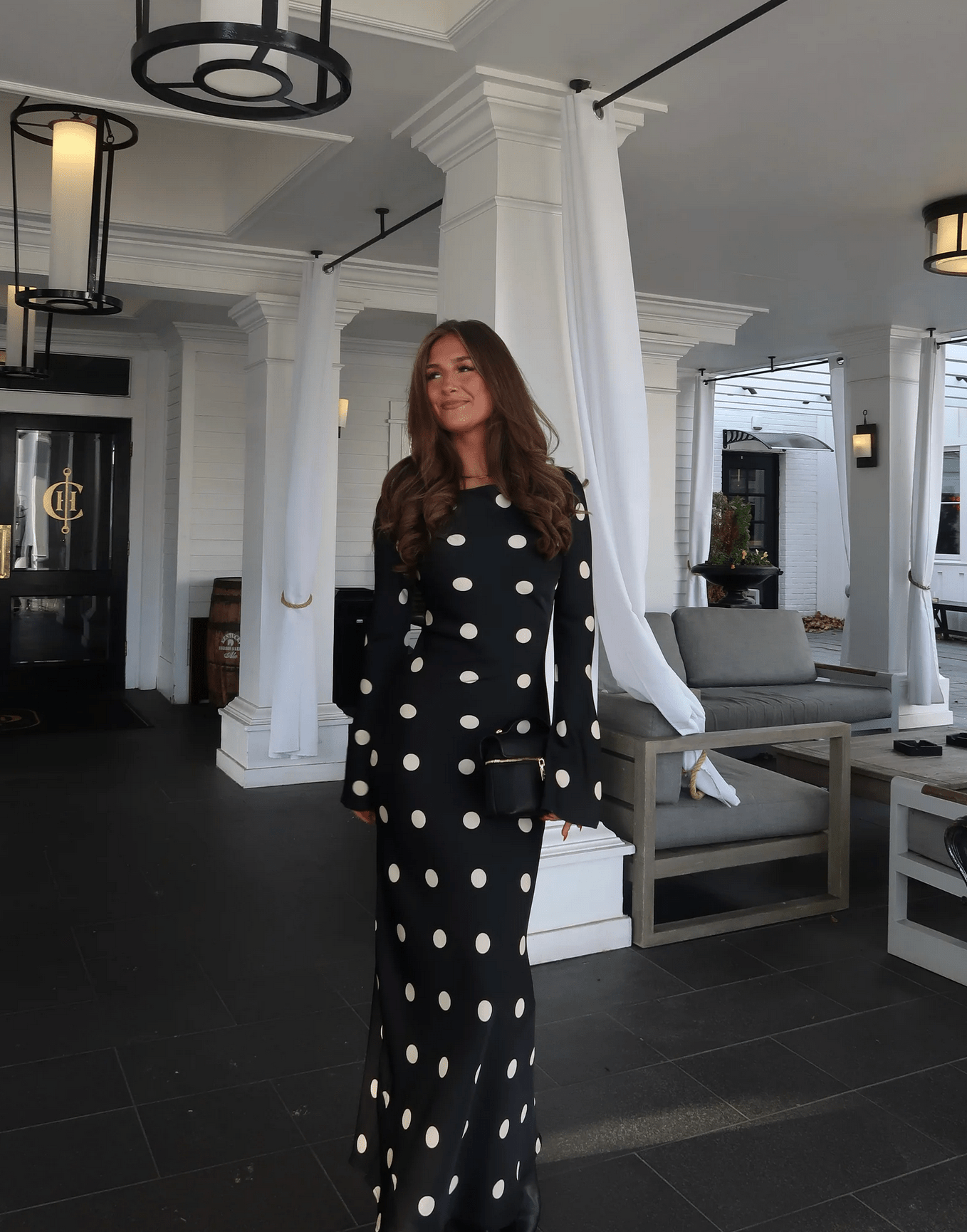 Georgie polka - negro - Cindel vestidos maxi, midi, mini, para toda ocasion, largos, de fiesta, de boda