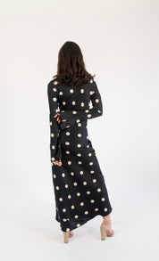 Georgie polka - negro - Cindel vestidos maxi, midi, mini, para toda ocasion, largos, de fiesta, de boda