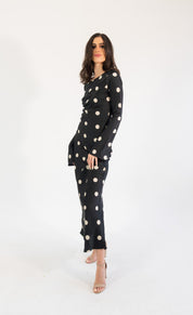 Georgie polka - negro - Cindel vestidos maxi, midi, mini, para toda ocasion, largos, de fiesta, de boda