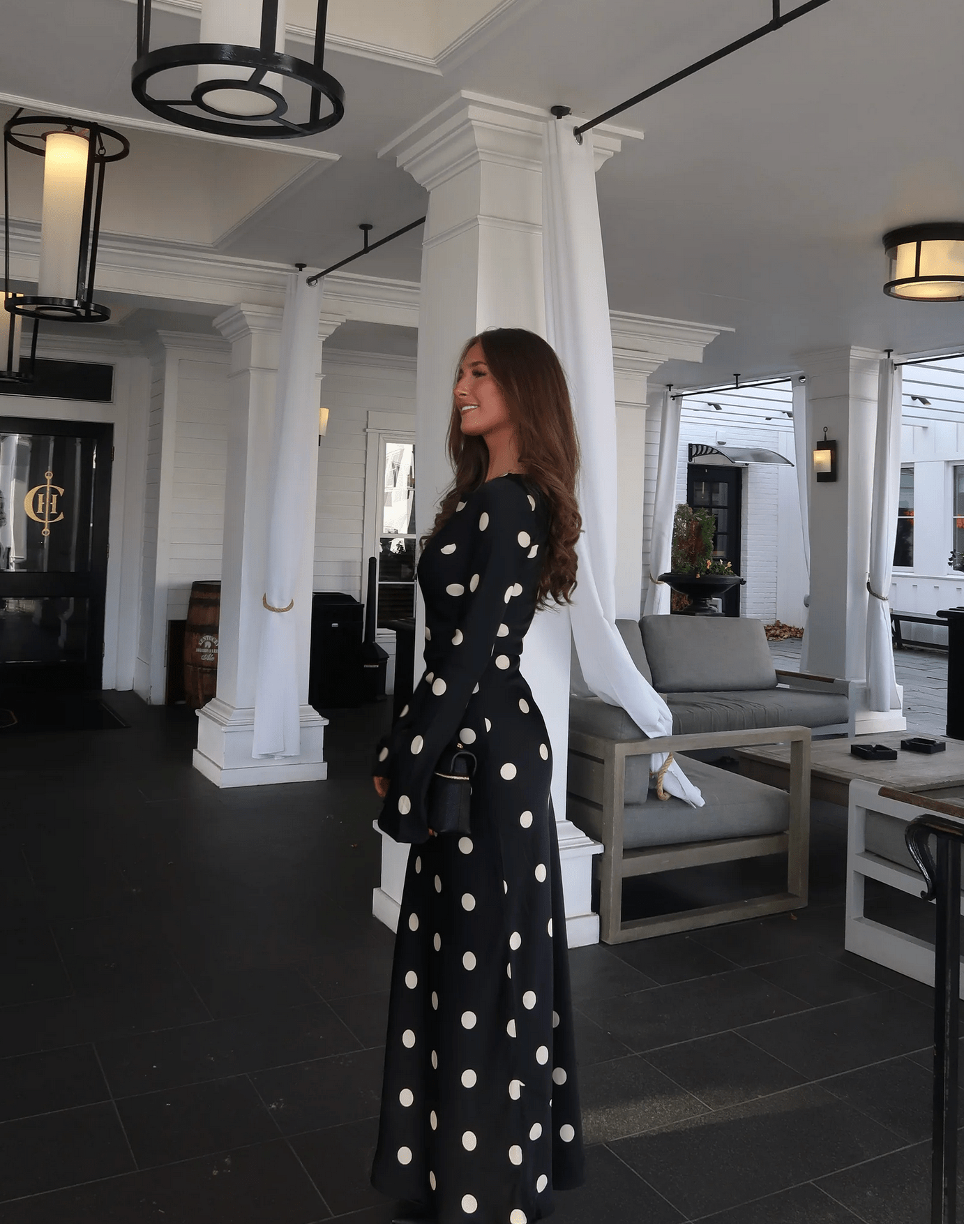 Georgie polka - negro - Cindel vestidos maxi, midi, mini, para toda ocasion, largos, de fiesta, de boda