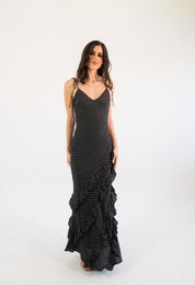 Isadora - polka - Cindel vestidos maxi, midi, mini, para toda ocasion, largos, de fiesta, de boda