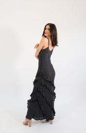 Isadora - polka - Cindel vestidos maxi, midi, mini, para toda ocasion, largos, de fiesta, de boda