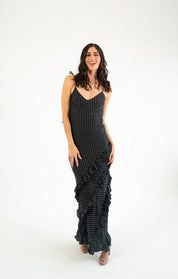 Isadora - polka - Cindel vestidos maxi, midi, mini, para toda ocasion, largos, de fiesta, de boda