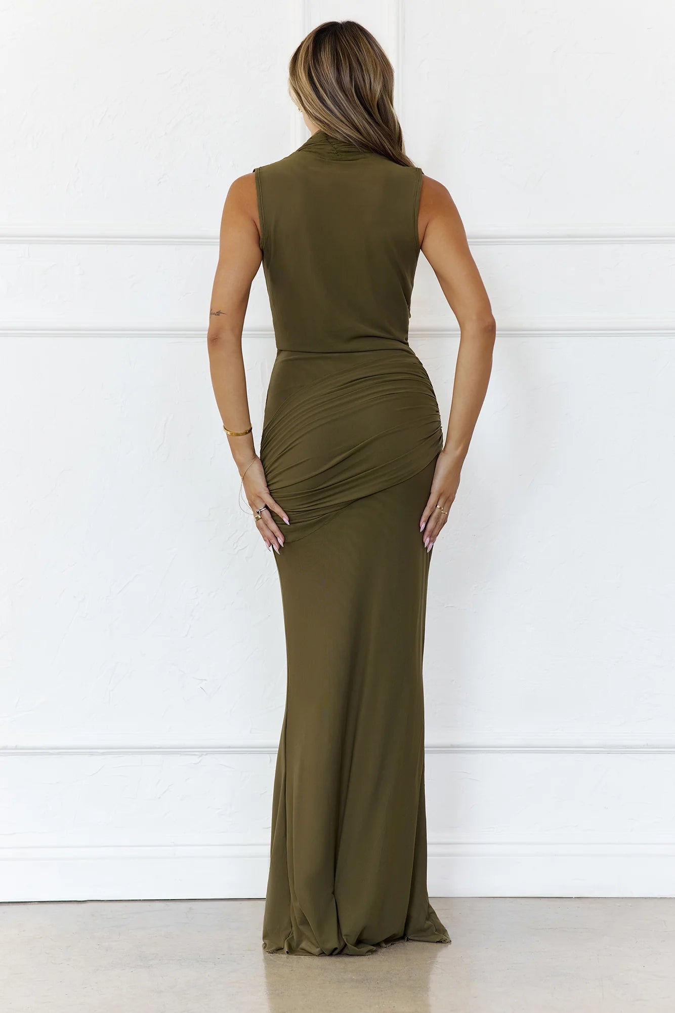 Jasmyn - verde - Cindel vestidos maxi, midi, mini, para toda ocasion, largos, de fiesta, de boda