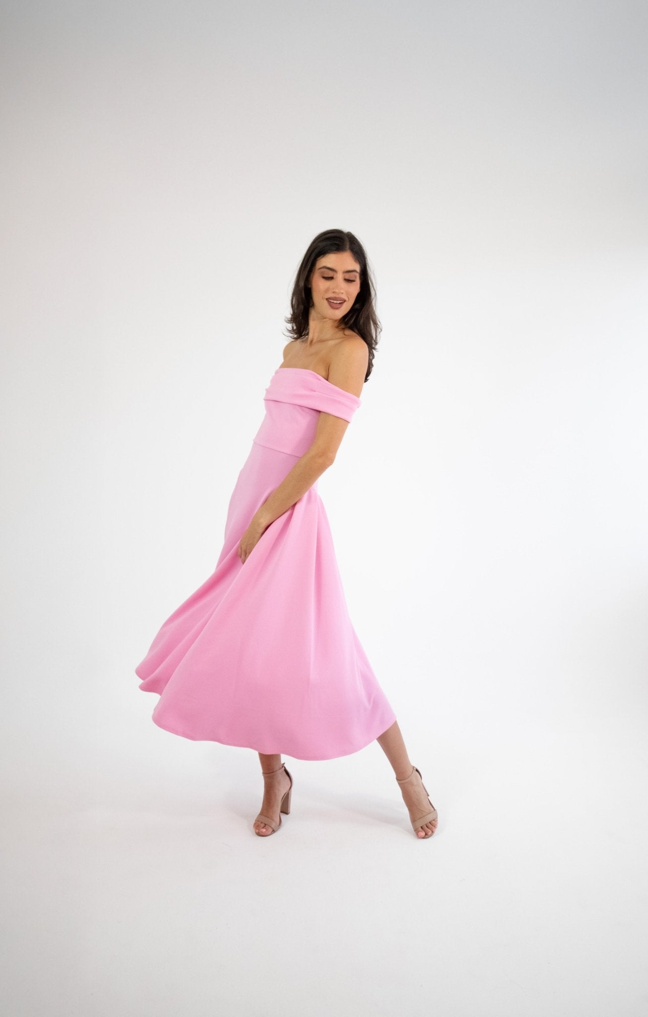 Lola - rosa - Cindel vestidos maxi, midi, mini, para toda ocasion, largos, de fiesta, de boda