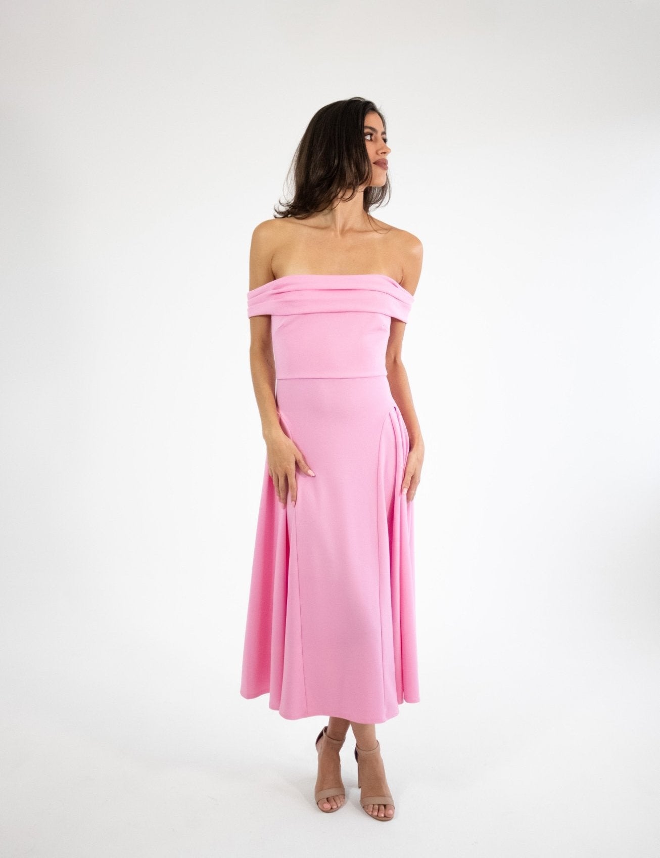 Lola - rosa - Cindel vestidos maxi, midi, mini, para toda ocasion, largos, de fiesta, de boda