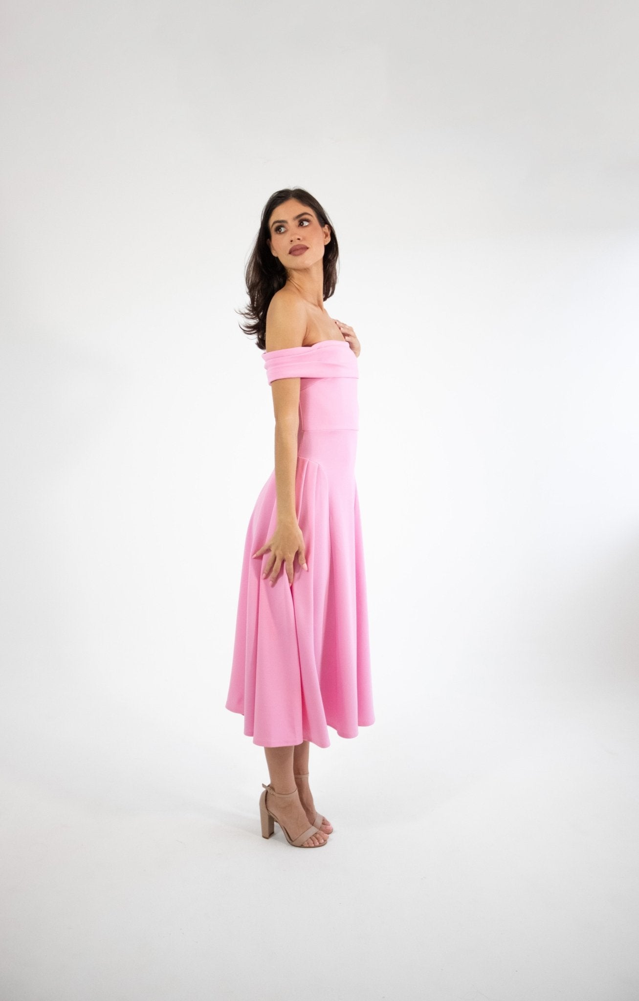 Lola - rosa - Cindel vestidos maxi, midi, mini, para toda ocasion, largos, de fiesta, de boda