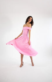 Lola - rosa - Cindel vestidos maxi, midi, mini, para toda ocasion, largos, de fiesta, de boda