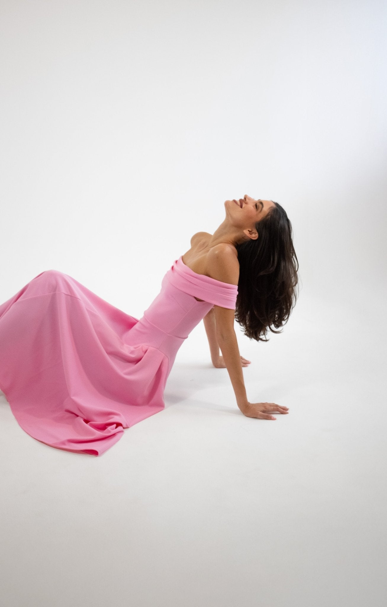 Lola - rosa - Cindel vestidos maxi, midi, mini, para toda ocasion, largos, de fiesta, de boda