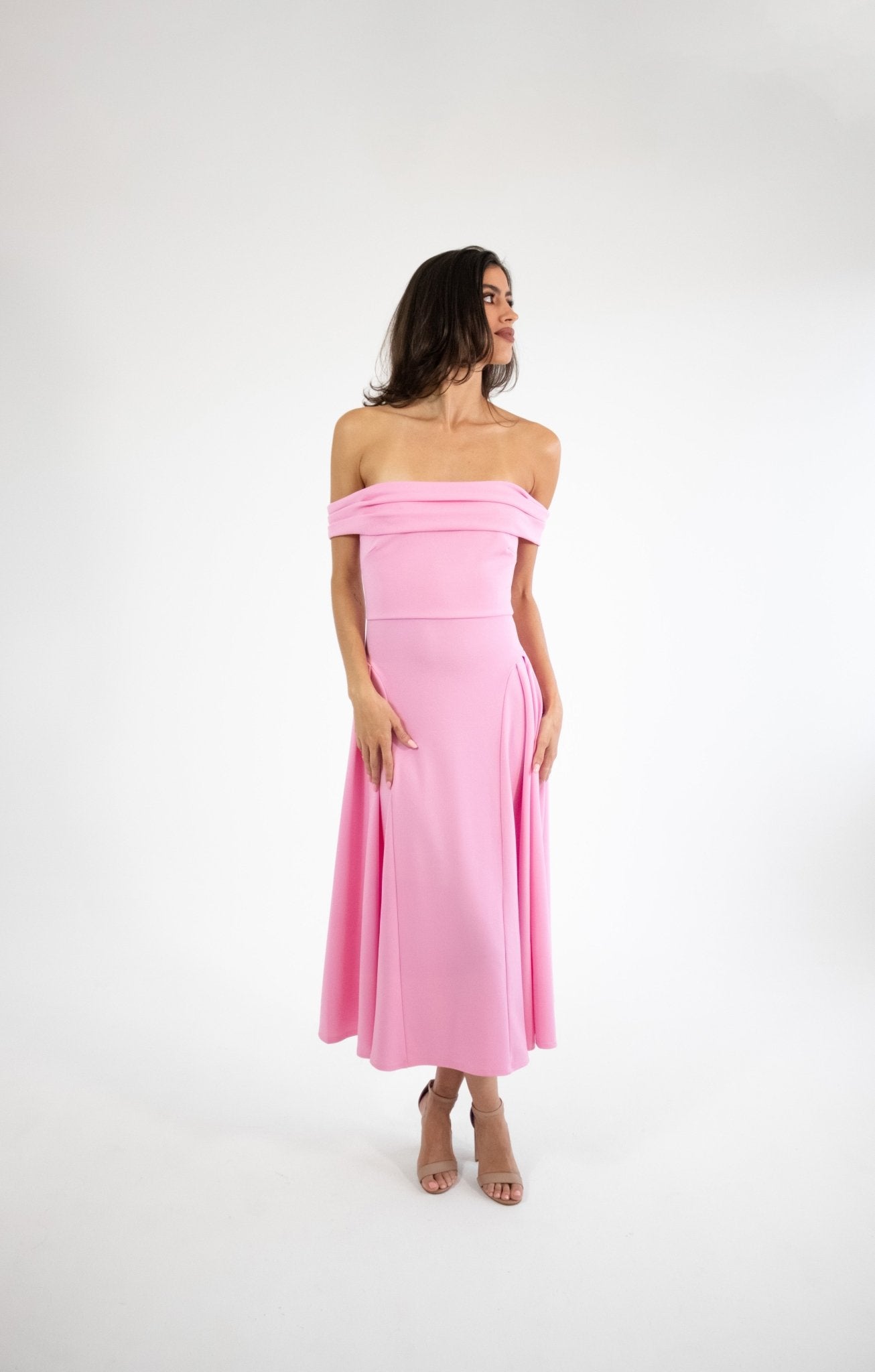 Lola - rosa - Cindel vestidos maxi, midi, mini, para toda ocasion, largos, de fiesta, de boda