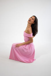 Lola - rosa - Cindel vestidos maxi, midi, mini, para toda ocasion, largos, de fiesta, de boda