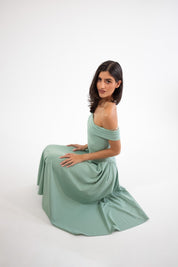 Lola - verde - Cindel vestidos maxi, midi, mini, para toda ocasion, largos, de fiesta, de boda