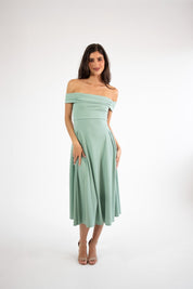 Lola - verde - Cindel vestidos maxi, midi, mini, para toda ocasion, largos, de fiesta, de boda