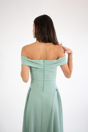 Lola - verde - Cindel vestidos maxi, midi, mini, para toda ocasion, largos, de fiesta, de boda