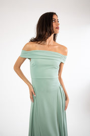 Lola - verde - Cindel vestidos maxi, midi, mini, para toda ocasion, largos, de fiesta, de boda