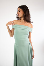 Lola - verde - Cindel vestidos maxi, midi, mini, para toda ocasion, largos, de fiesta, de boda