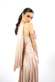 Mabela - nude - Cindel vestidos maxi, midi, mini, para toda ocasion, largos, de fiesta, de boda