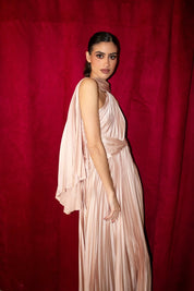 Mabela - nude - Cindel vestidos maxi, midi, mini, para toda ocasion, largos, de fiesta, de boda