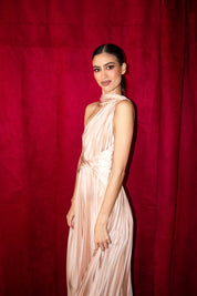 Mabela - nude - Cindel vestidos maxi, midi, mini, para toda ocasion, largos, de fiesta, de boda