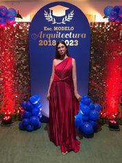 Mabela - rojo - Cindel vestidos maxi, midi, mini, para toda ocasion, largos, de fiesta, de boda