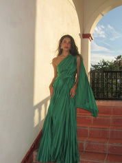 Mabela - verde - Cindel vestidos maxi, midi, mini, para toda ocasion, largos, de fiesta, de boda