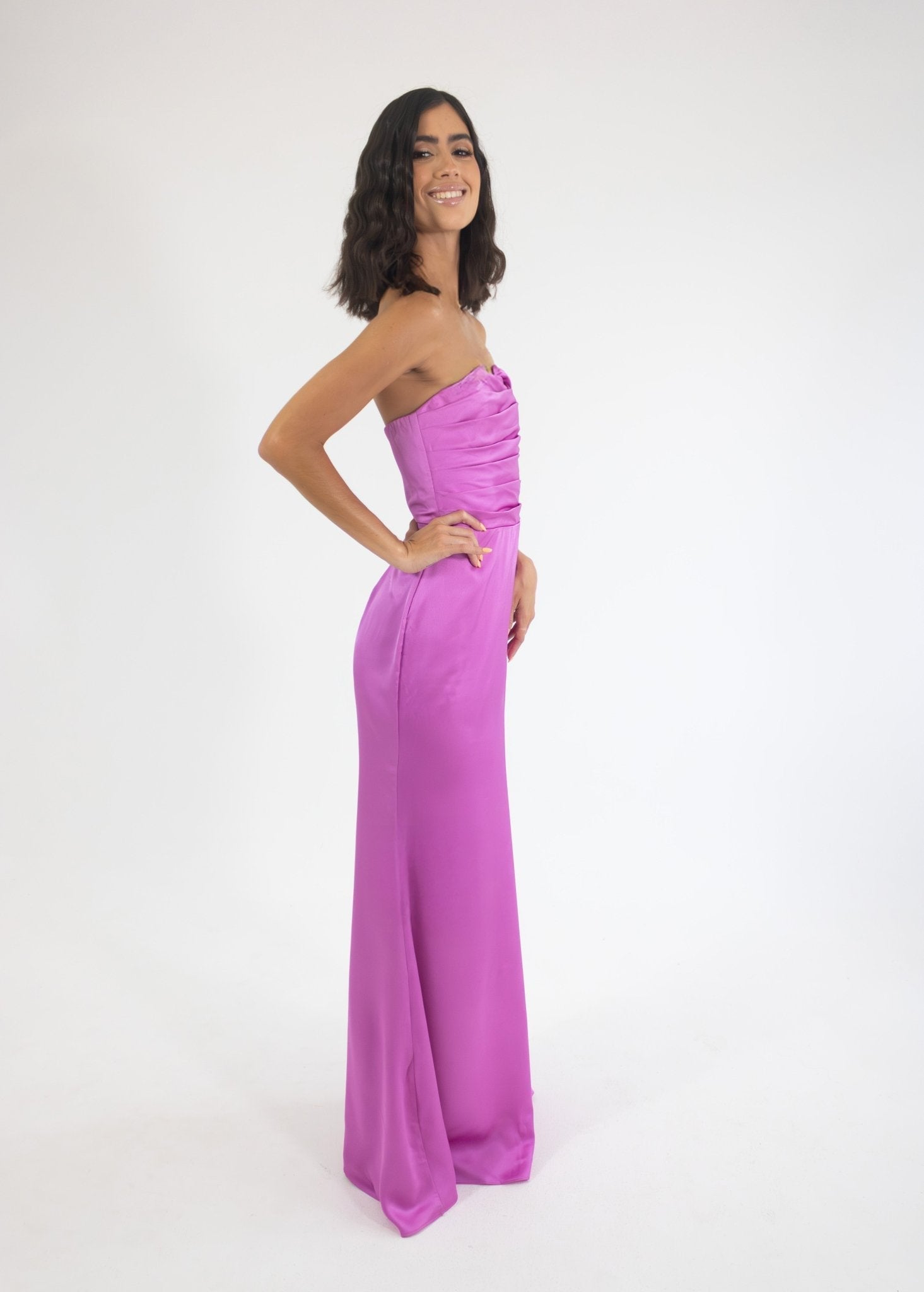 Marialy - rosa - Cindel vestidos maxi, midi, mini, para toda ocasion, largos, de fiesta, de boda