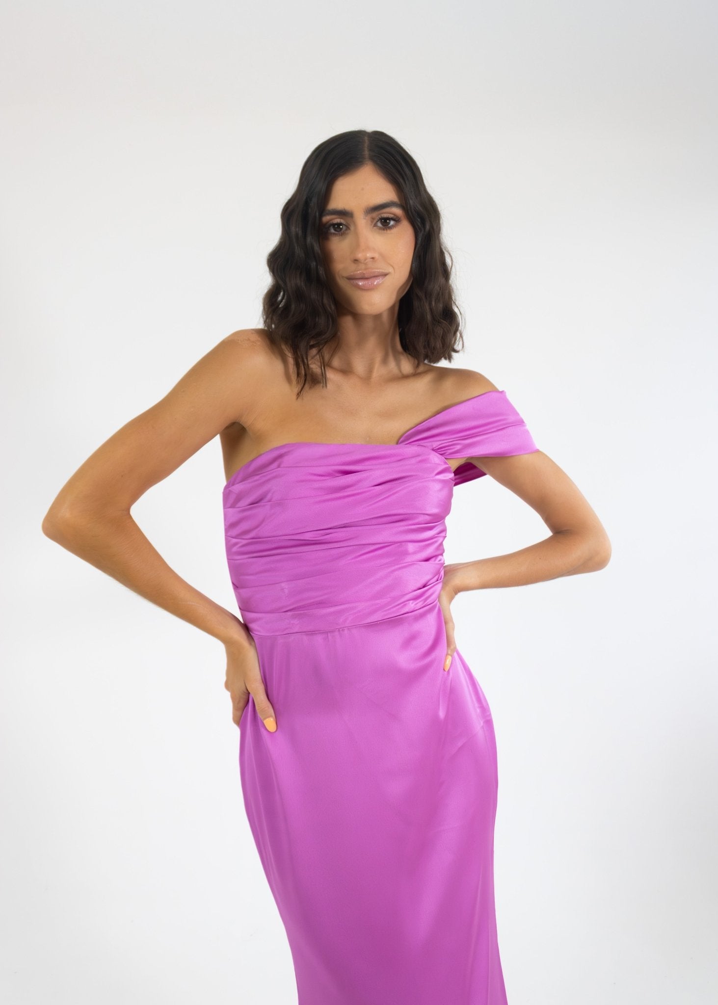 Marialy - rosa - Cindel vestidos maxi, midi, mini, para toda ocasion, largos, de fiesta, de boda