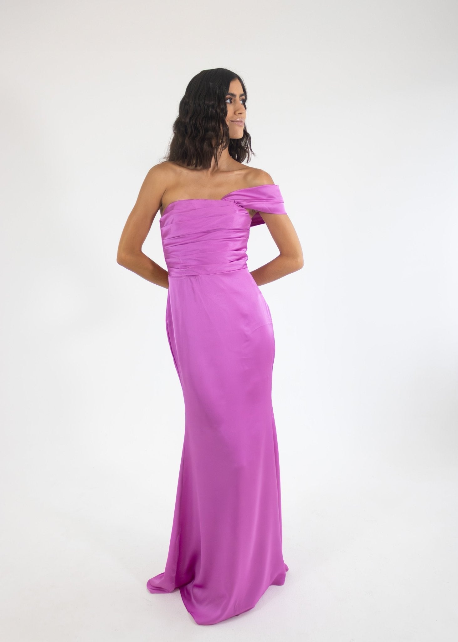 Marialy - rosa - Cindel vestidos maxi, midi, mini, para toda ocasion, largos, de fiesta, de boda