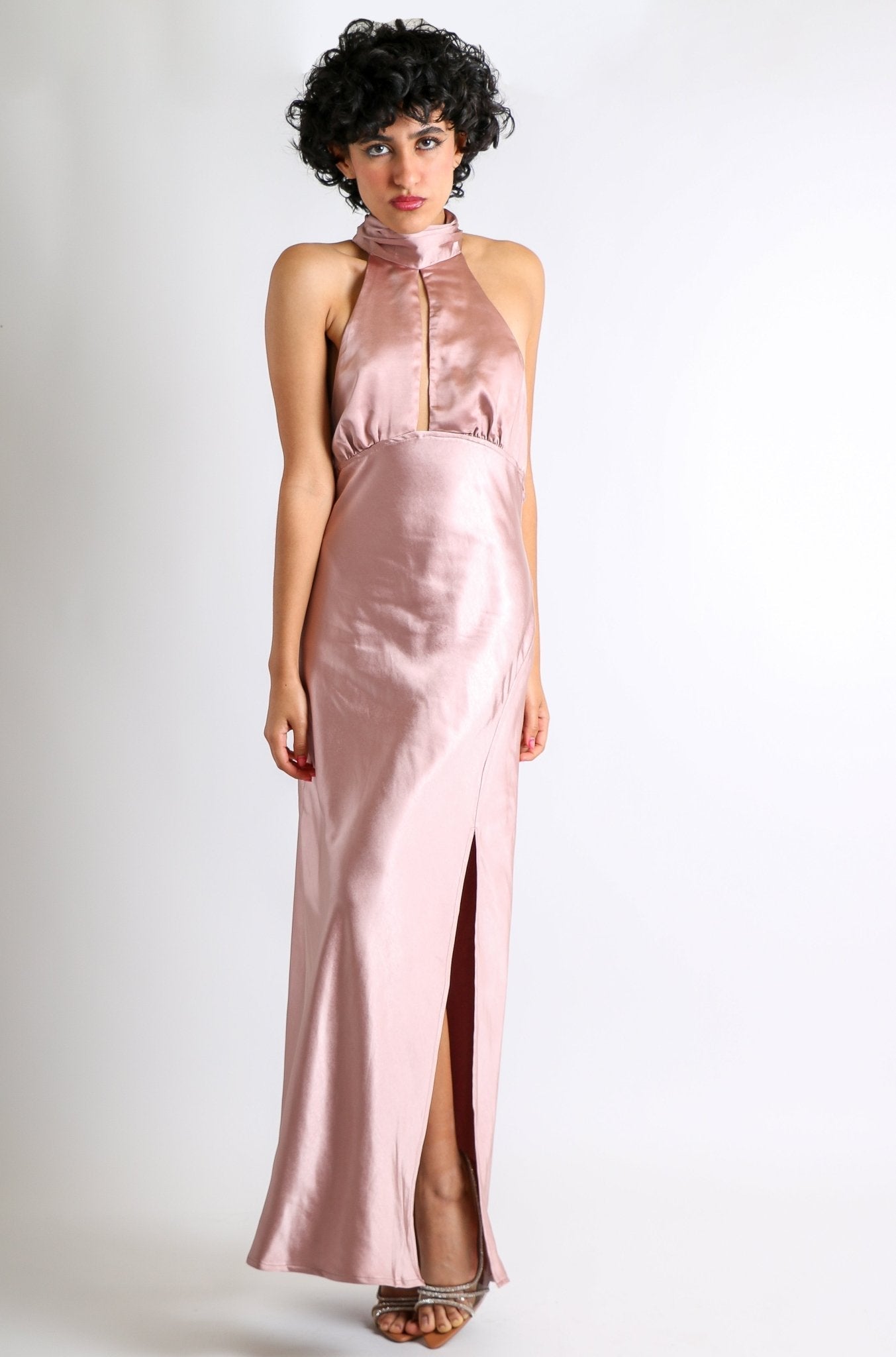 Mariela - rosa palo - Cindel vestidos maxi, midi, mini, para toda ocasion, largos, de fiesta, de boda