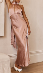 Mariela - rosa palo - Cindel vestidos maxi, midi, mini, para toda ocasion, largos, de fiesta, de boda