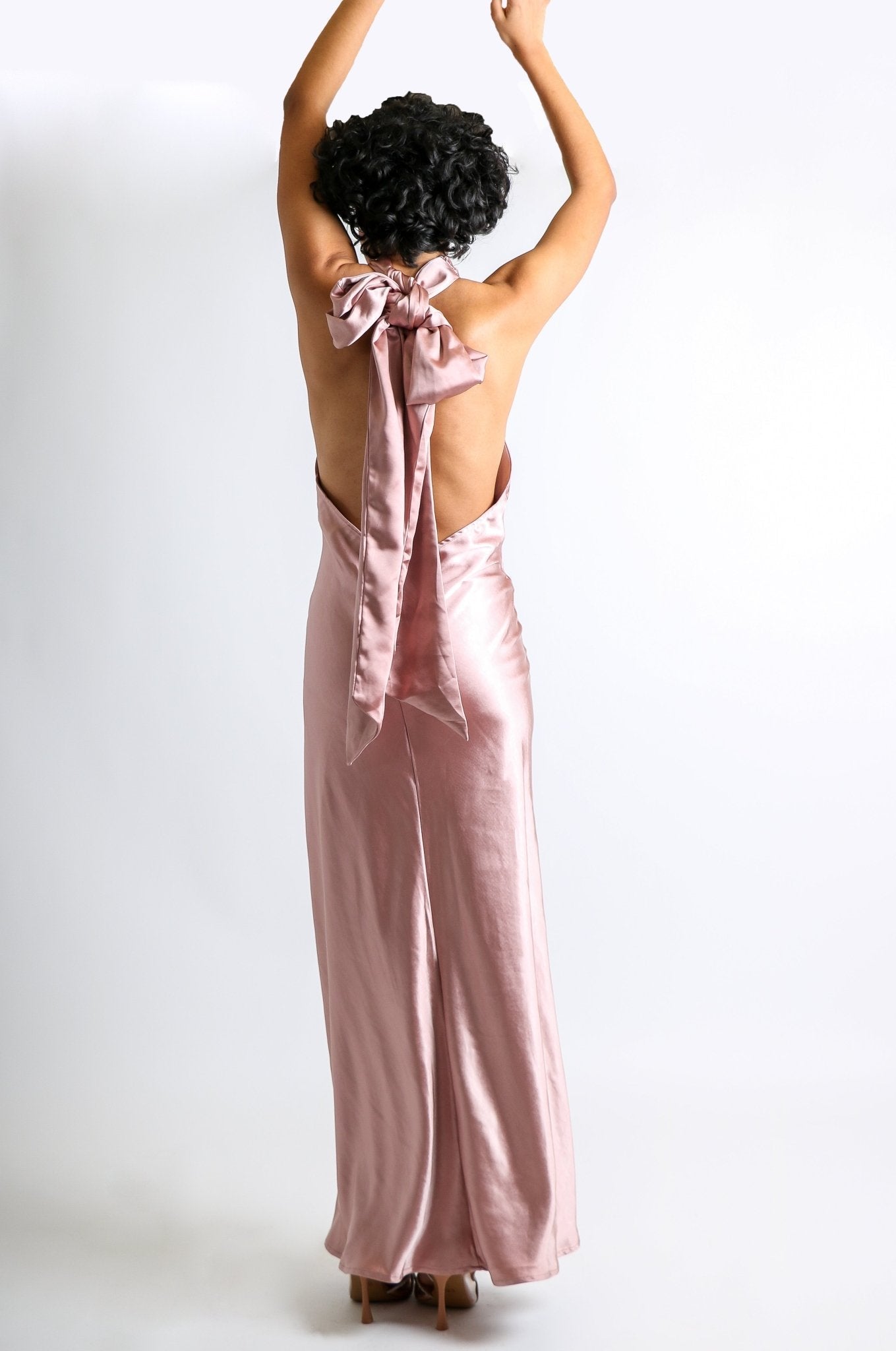 Mariela - rosa palo - Cindel vestidos maxi, midi, mini, para toda ocasion, largos, de fiesta, de boda