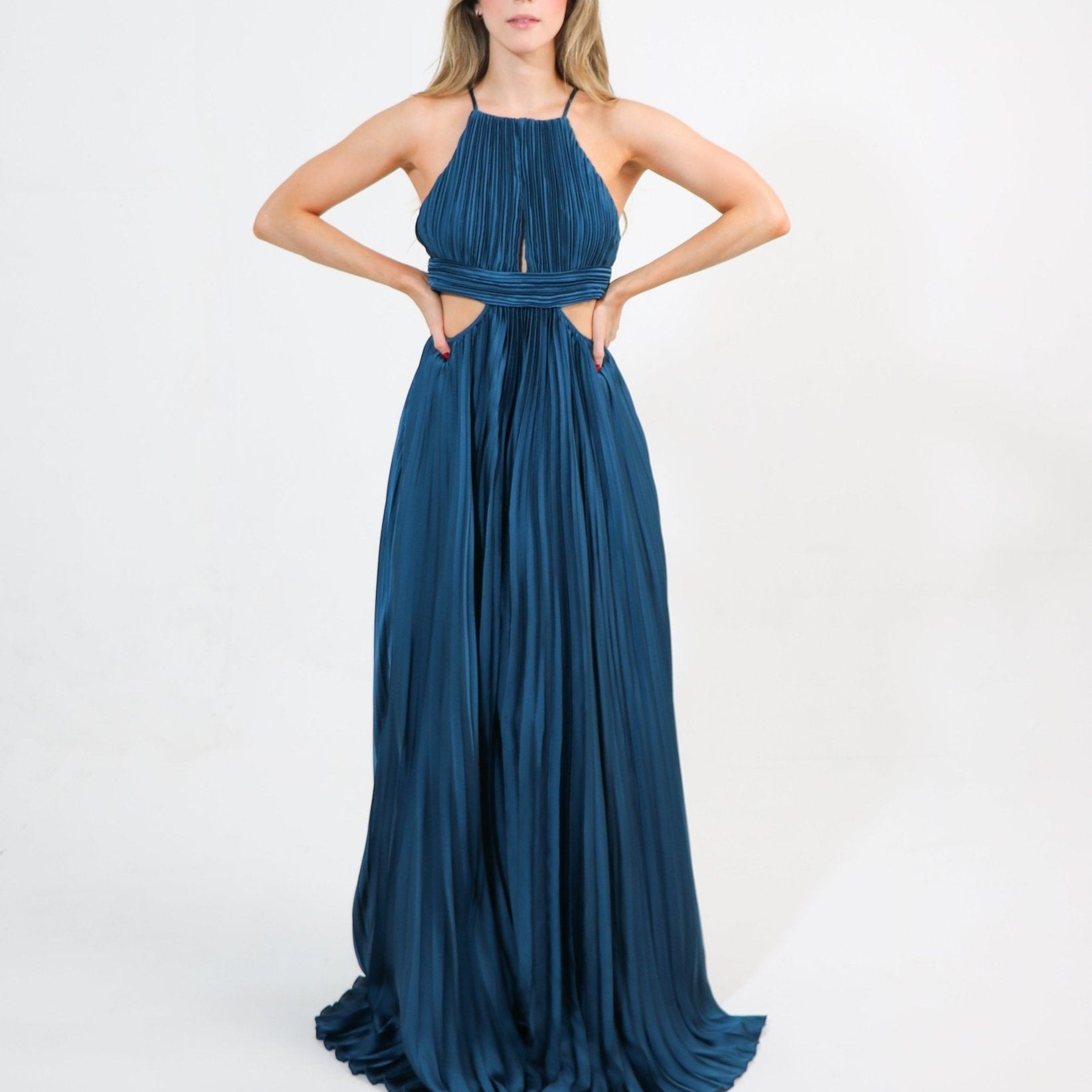 Milla - azul - Cindel vestidos maxi, midi, mini, para toda ocasion, largos, de fiesta, de boda