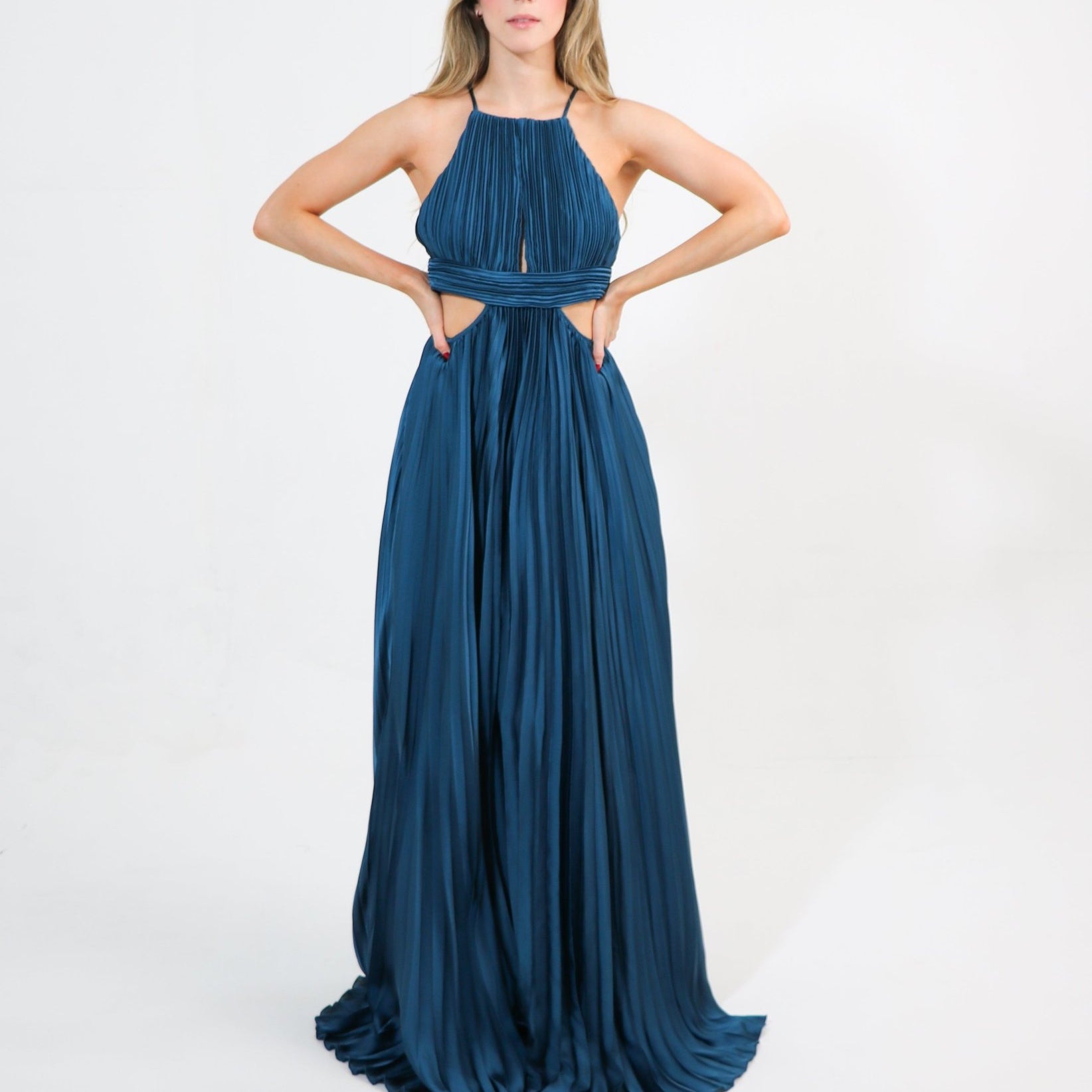 Milla - azul - Cindel vestidos maxi, midi, mini, para toda ocasion, largos, de fiesta, de boda