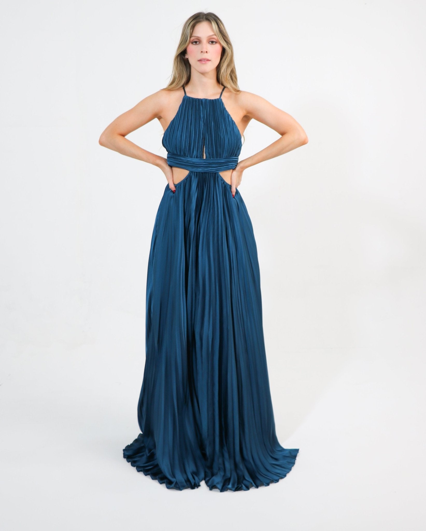 Milla - azul - Cindel vestidos maxi, midi, mini, para toda ocasion, largos, de fiesta, de boda