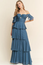 Mimi - azul - Cindel vestidos maxi, midi, mini, para toda ocasion, largos, de fiesta, de boda