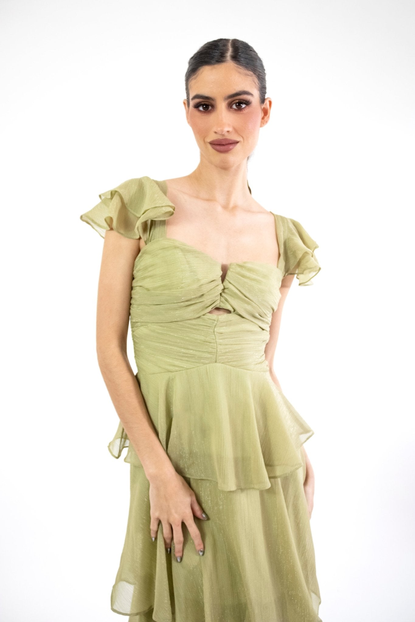 Mimi - verde - Cindel vestidos maxi, midi, mini, para toda ocasion, largos, de fiesta, de boda