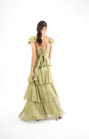 Mimi - verde - Cindel vestidos maxi, midi, mini, para toda ocasion, largos, de fiesta, de boda