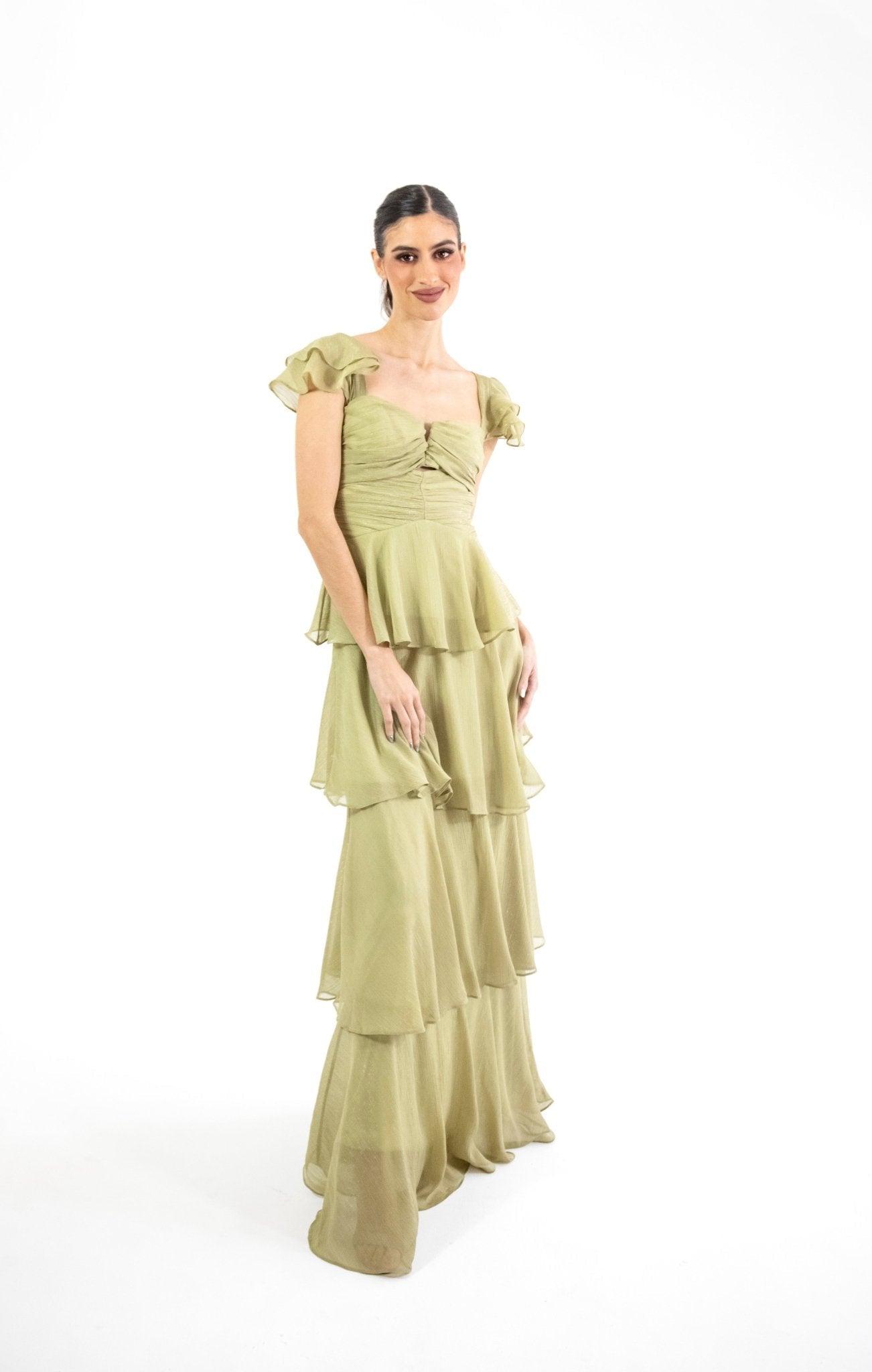 Mimi - verde - Cindel vestidos maxi, midi, mini, para toda ocasion, largos, de fiesta, de boda