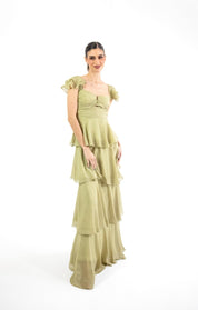 Mimi - verde - Cindel vestidos maxi, midi, mini, para toda ocasion, largos, de fiesta, de boda